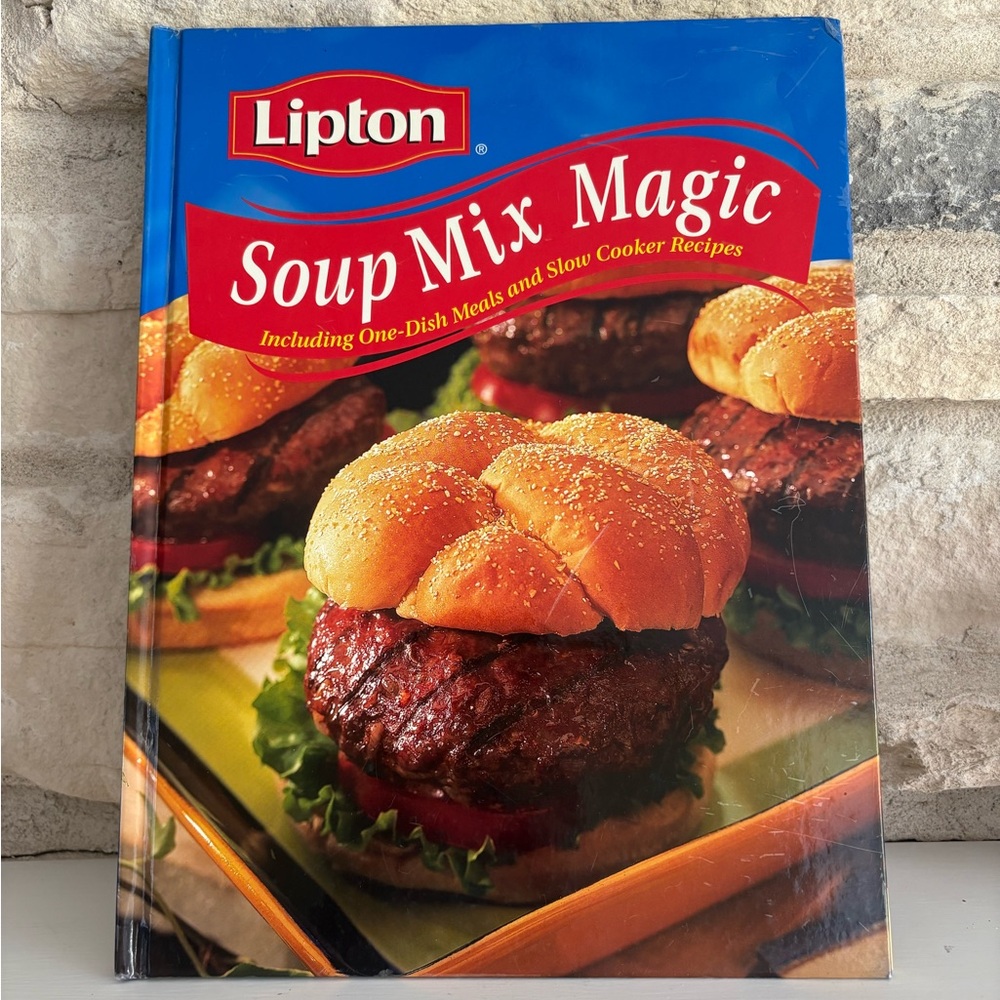 Lipton Soup Mix Magic Cookbook Vintage Cook Book Hardcover 2000s Y2K Retro